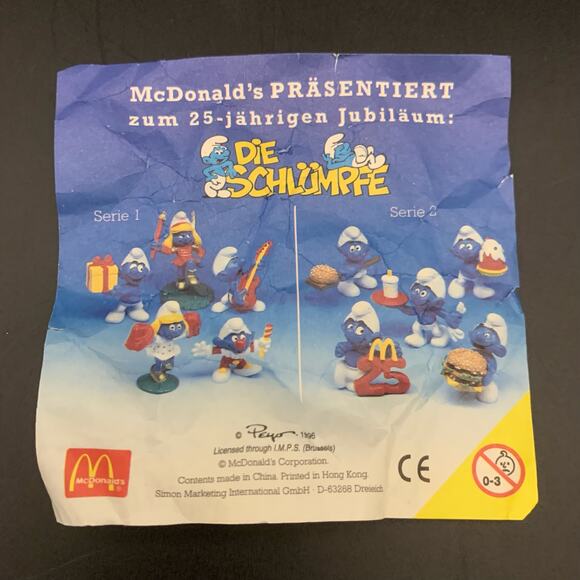 NEW Vintage 1996 The Smurfs Peyo Schleich Clown Jester Action Figure - Picture 11 of 13